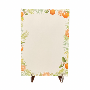 Orange and Palm Notepad