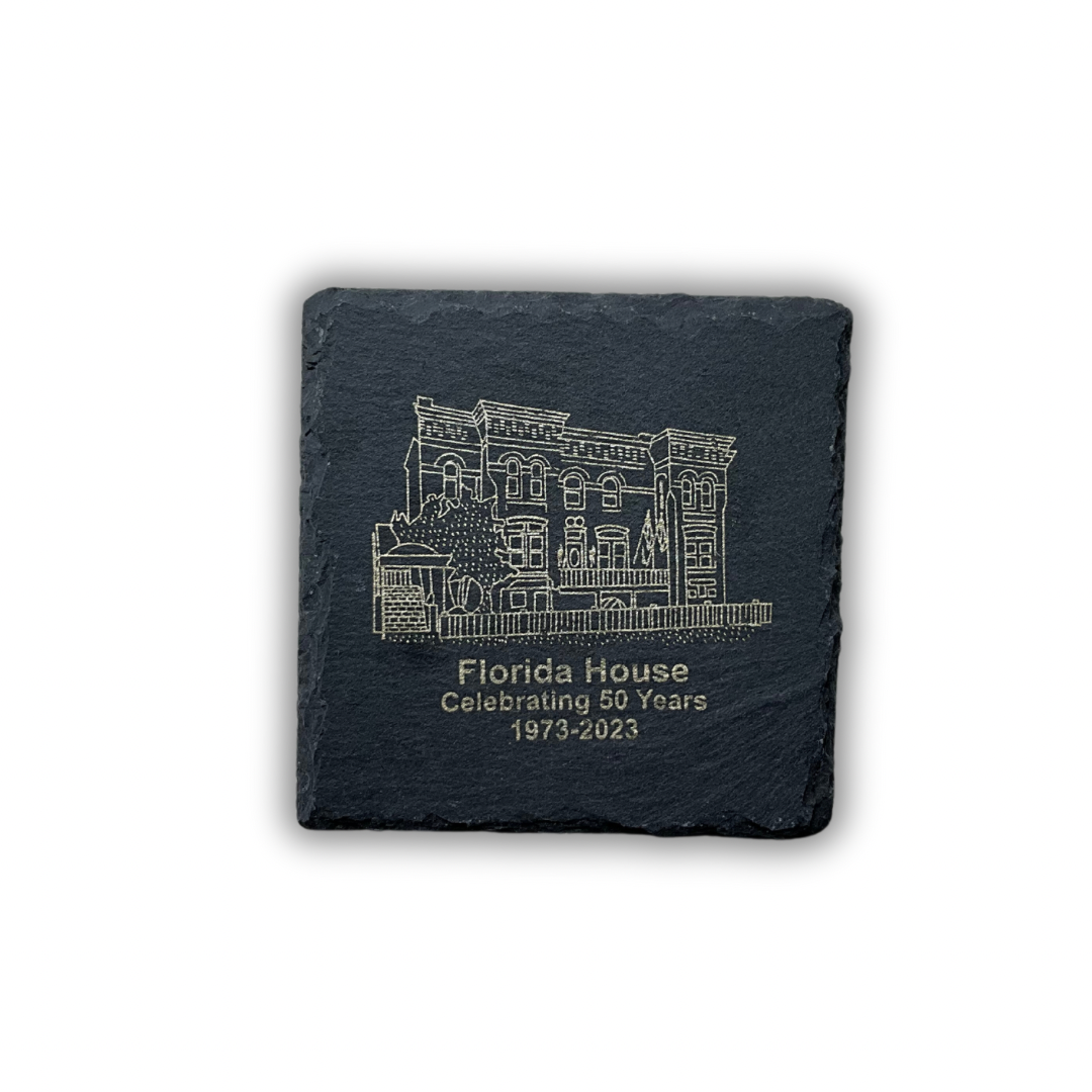 Set of 4 50th Anniversary Stone Coasters