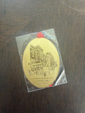 Florida House Gold Christmas Ornament