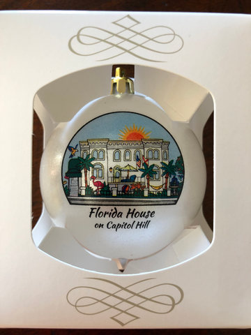 Florida House on Capitol Hill Christmas Ornament